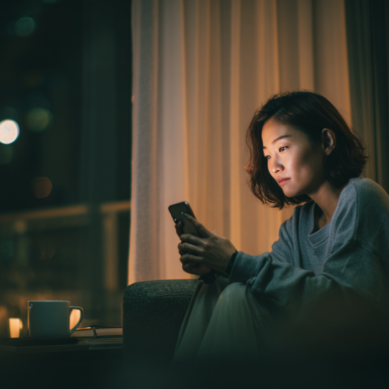 Phone app woman